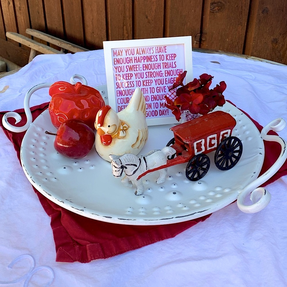 Vintage-Inspired Display Tray